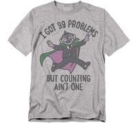 (M, Athletic Heather) Sesame Street Unisex Adult I Got 99 Problems T-Shirt