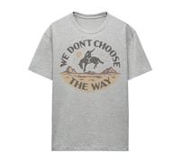 (M, Athletic Heather) Yellowstone Womens/Ladies We Don't Choose The Way T-Shirt