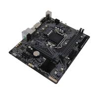 M ATX Motherboard 2xDDR4 DIMM Slot 4xSerial ATA III Port with 10th Gen Core/Pentium/Celeron CPU Support, 64GB DDR4, VGA/DVI, PCI E X16/x1 Slots, H410 Chipset, for GbE LAN, ALC887