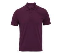 (M, Aubergine) Premier Mens Coolchecker Pique Polo Shirt