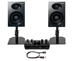 M-Audio AIR with Alesis ELEVATE 4 Studio Monitors Complete Studio Bundle