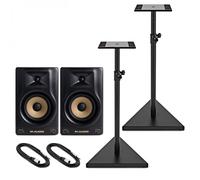 M-Audio Forty Sixty Active Studio Monitor Pair with Stands and Cables