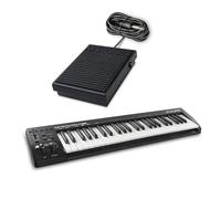 M-AUDIO Keystation 49 MK3 MIDI Controller Bundle with SP1 Sustain Pedal for Studio Recording, Music Production, Podcasting, Streaming
