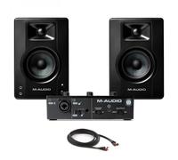 M-Audio M-Track Solo USB Interface with M-Audio BX3 Studio Monitors