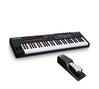 M-Audio MIDI Keyboard Bundle - 61 Key USB MIDI Controller Oxygen Pro 61 with 16 RGB Drum Pads, Sustain Pedal SP-2 and Music Production Software