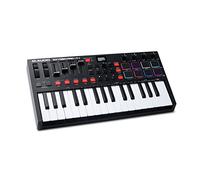 M-AUDIO Oxygen Pro Mini 32-Key USB MIDI Keyboard Controller for MacOS and WinOS, with Beat Pads, Assignable Knobs and Faders, and Native Instruments Sound Pack (NKS Integration)