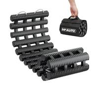 M-AUTO Tire Traction Mat Portable Recovery Track for Vehicle to Get Unstuck from Snow, Ice, Mud, and Sand, 24" Recovery Traction Mat with Bag for Cars, Trucks, Van or Fleet Vehicle, Load 7.7 Ton