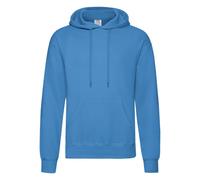 (M, Azure Blue) Fruit of the Loom Mens Classic Hoodie