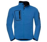 (M, Azure Blue) Russell Mens Sports Soft Shell Jacket