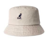 (M, Beige) Kangol Unisex Adult Washed Cotton Casual Bucket Hat