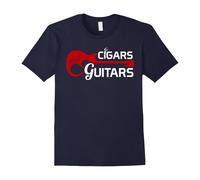 (M) Best T-Shirt For Cigar And Guitar Lover. Birthday Gift Ideas-Father's Day