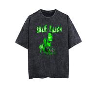 (M) Billie Eilish Vintage T-shirt When We All Fall Asleep, World Tour Cover Neon Billie Eilish Shirt