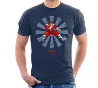 M Bison Retro Japanese Street Fighter Men's T-Shirt Navy Blue