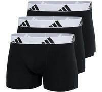 (M, Black) Adidas Mens Cotton Flexible Active Boxer Shorts (Pack of 3)