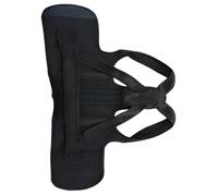 (M, Black) Adjustable Back Shoulder Posture Corrector Belt Clavicle Spine Support Reshape Your Body Home Office Sport Upper Back Neck Brace