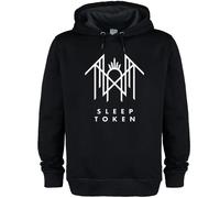 (M, Black) Amplified Unisex Adult Crystalina Sleep Token Logo Hoodie