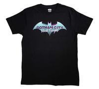 (M, Black) Batman Gotham City T Shirt
