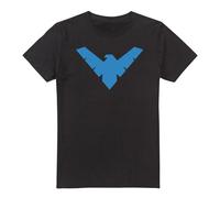 (M, Black) Batman Mens Nightwing Logo T-Shirt