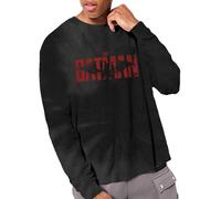 (M, Black) Batman Unisex Adult Tie Dye Logo Long-Sleeved T-Shirt