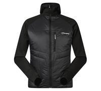 (M, Black/Black) Berghaus Mens Trawden Hydroloft Lightweight Zip Guard Hybrid Jacket