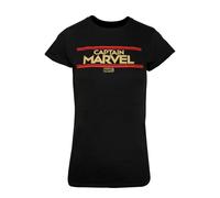 (M, Black) Captain Marvel Womens/Ladies Letters T-Shirt