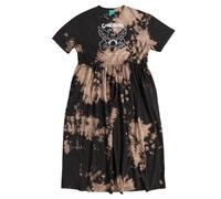 (M, Black) Care Bears Womens/Ladies Bad Angel Midi Tie Dye Smock Dress