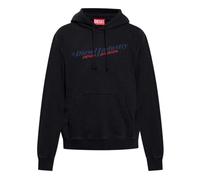 (M, Black) Diesel Mens Industry Denim Division Hoodie