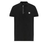 (M, Black) Diesel Mens T-Harry Zip Neck Polo Shirt