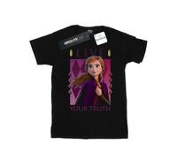 (M, Black) Disney Mens Frozen 2 Anna Live Your Truth T-Shirt