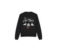 (M, Black) Disney Unisex Adult Spanish Mickey Mouse Fireworks New Year Sweatshirt