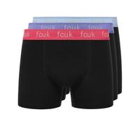 (M, Black) French Connection Mens FCUK2 Boxer Shorts (Pack of 3)