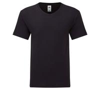 Fruit of the Loom Men's Original V Neck T-Shirt in Black | Size: Medium Fruit Of The Loom Black M