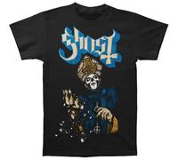 (M, Black) Ghost Unisex Adult Papa of the World T-Shirt