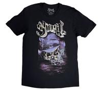 (M, Black) Ghost Unisex Adult Skeletour Admat 25 Tour Dates T-Shirt