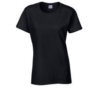 (M, Black) Gildan Womens/Ladies Cotton Heavy T-Shirt