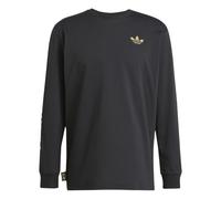 (M, Black/Gold) Adidas Mens Juventus Graphic Print Long-Sleeved T-Shirt