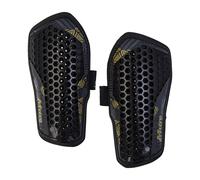 (M, Black/Gold) Mitre Pro Aircell Technology Shin Guards