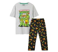 (M, Black/Grey) Teenage Mutant Ninja Turtles Mens Logo Pyjama Set