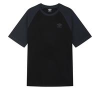 Umbro Mens Core Raglan T-Shirt - Black/Grey - M - Black/Grey