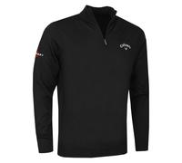 (M, Black Ink) Callaway Golf Mens 2025 1/4 Zip Blended Merino Thermal Opti-Dri Sweater