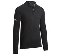 (M, Black Ink) Callaway Golf Mens 2025 Windstopper 1/4 Zipped Thermal Opti-Dri Sweater