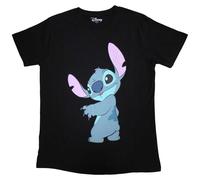 (M, Black) Lilo & Stitch Turn T Shirt