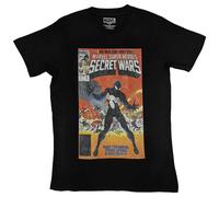 (M, Black) Marvel T Shirt Spiderman Secret Wars new Official Mens Black