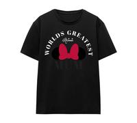 (M, black) Minnie Mouse Unisex Adult Worlds Greatest Mum Mothers Day T-shirt