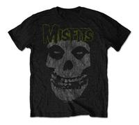 (M, Black) Misfits Classic Vintage Band Logo T Shirt