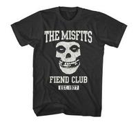 (M, Black) Misfits Fiend Club Band Logo T Shirt