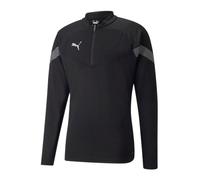 (M, Black Print) Puma Mens TeamFinal Quarter Zip Training Track Top