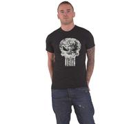 Punisher Distressed Logo T Shirt Marvel Black M