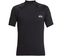 (M, Black) Quiksilver Mens Everyday Short Sleeve UV Protect Surf Surfing Rash Guard Vest