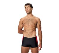 (M, Black/Red) Speedo Mens Dive Aquashort Swimming Trunks